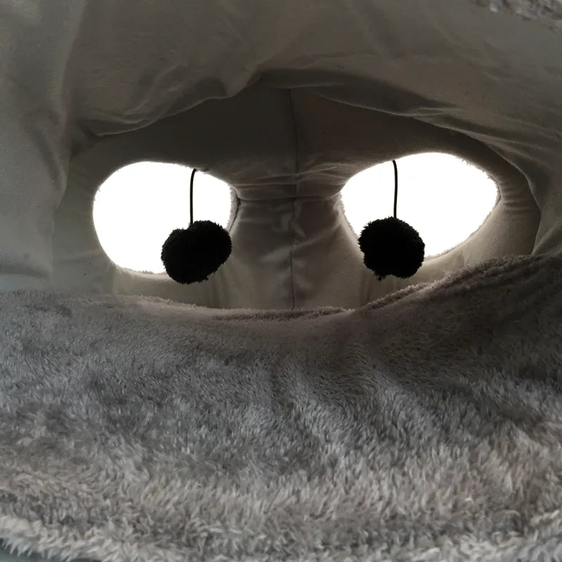 Kuschelige Katzenschlafhöhle Im Mausdesign – Weich und Bequem für Deine Katze