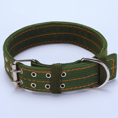 Verstellbares Hundehalsband aus Nylon mit Metallverschluss für Große