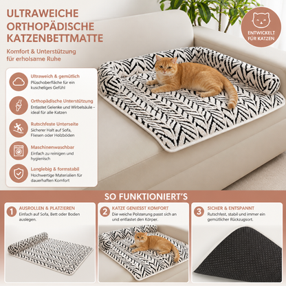 Ultraweiche orthopädische rutschfeste Katzenbettmatte