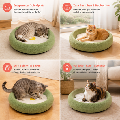 Blumen-Kratzbaum für Katzen – Gemütliche 2-in-1-Kratz-Lounge