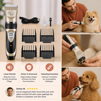 Lautloses Felltrimmer Set für Hunde