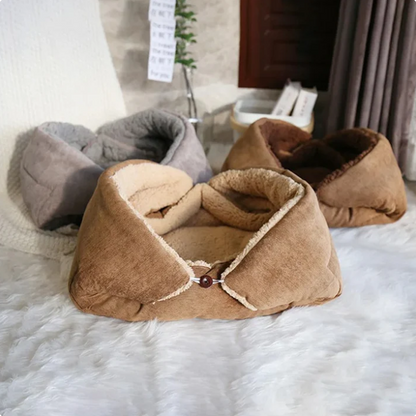 2-in-1 Kuschelbett und Decke für Katzen