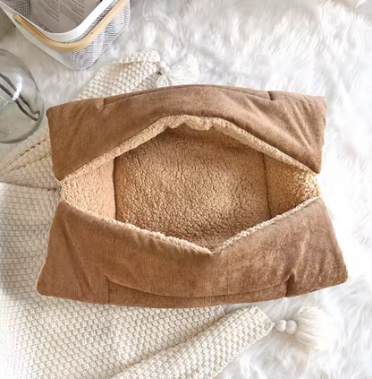 2-in-1 Kuschelbett und Decke für Katzen