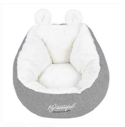 Kuscheliges Katzenbett mit Ohren-Design – Weich und Bequem für Katzen und Kleine Hunde