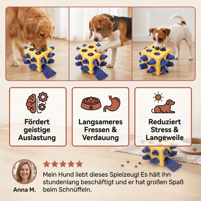 Schnüffelspielzeug für Hunde – Robustes Intelligenzspielzeug zur Beschäftigung und Futtersuche