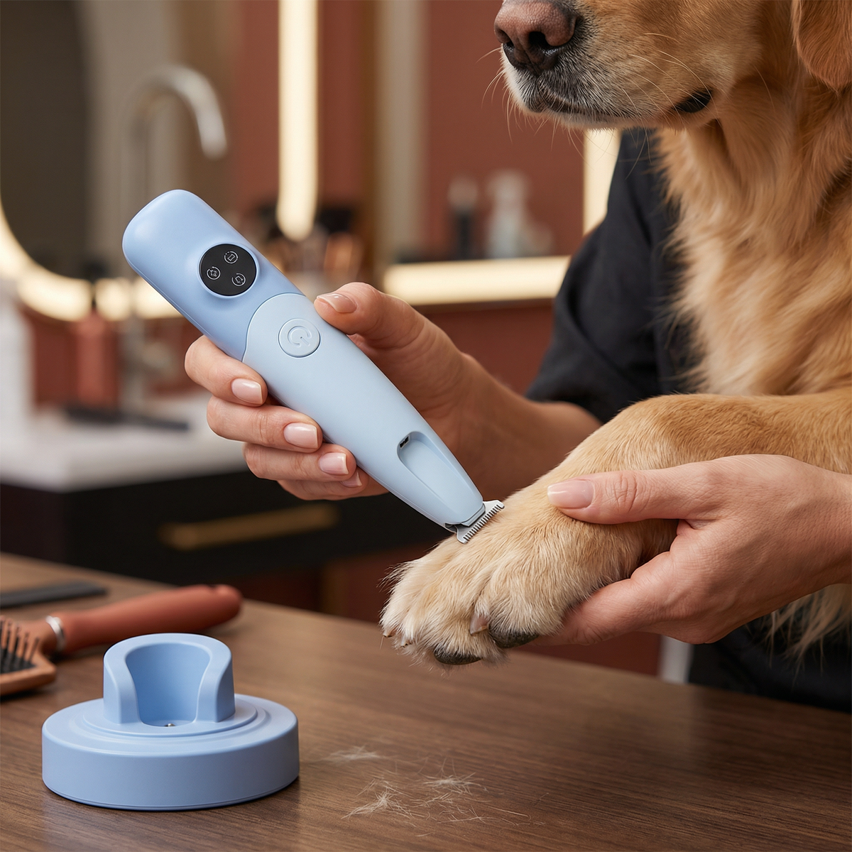 Haustier Pfoten Trimmer – Leiser, kabelloser Grooming Trimmer für Hunde & Katzen