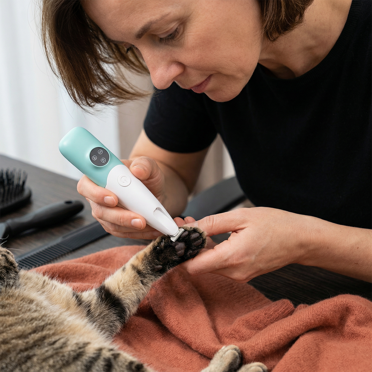 Haustier Pfoten Trimmer – Leiser, kabelloser Grooming Trimmer für Hunde & Katzen