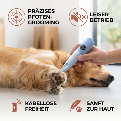 Haustier Pfoten Trimmer – Leiser, kabelloser Grooming Trimmer für Hunde & Katzen