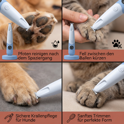 Haustier Pfoten Trimmer – Leiser, kabelloser Grooming Trimmer für Hunde & Katzen