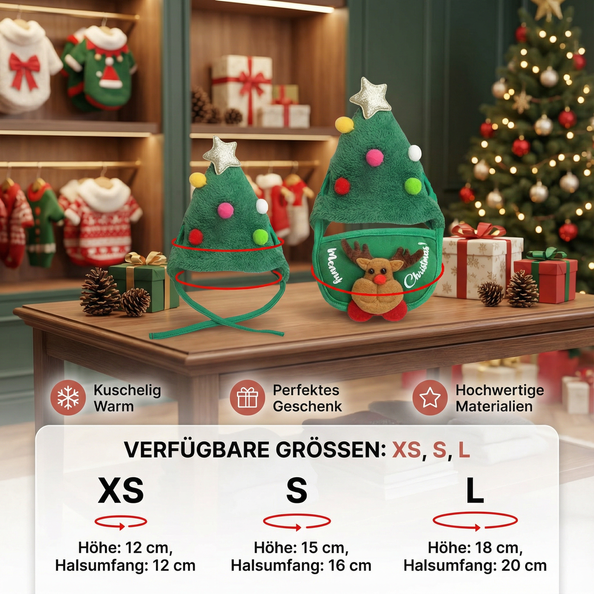 Weihnachtliche Hunde Outfits