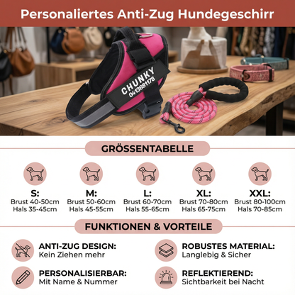 Personaliertes Anti-Zug Hundegeschirr